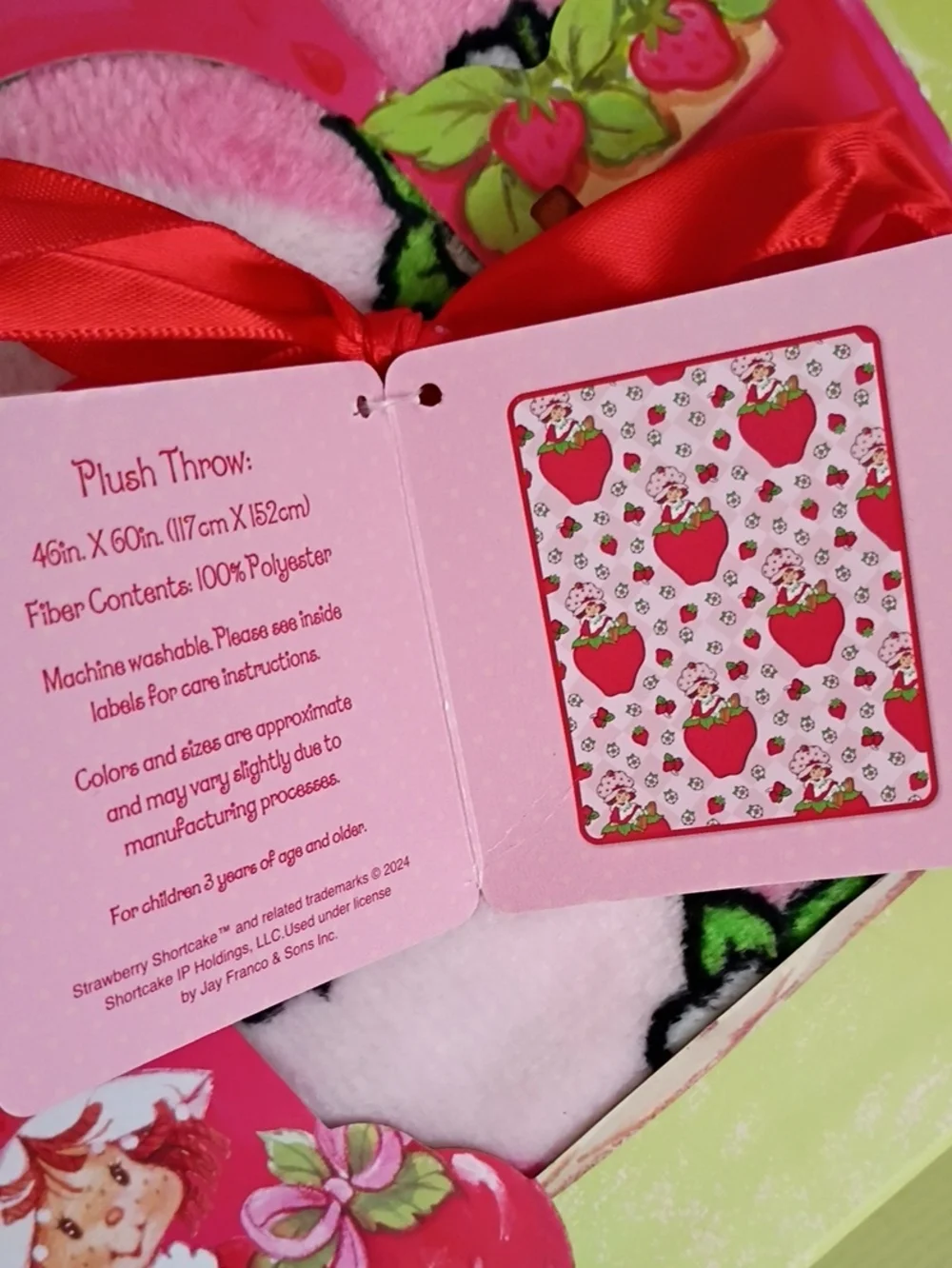 Pink Plush Throw - Collectible Gift Box